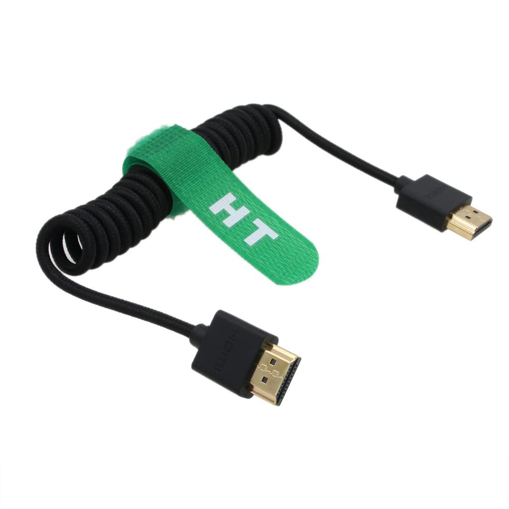 HangTon HDMI 4K 120p 8K 30p Braided Cable for Atomos Ninja Blackmagic Sony Canon Nikon Camera Type A HDMI V, Monitor, A7siii, R5, 2.1