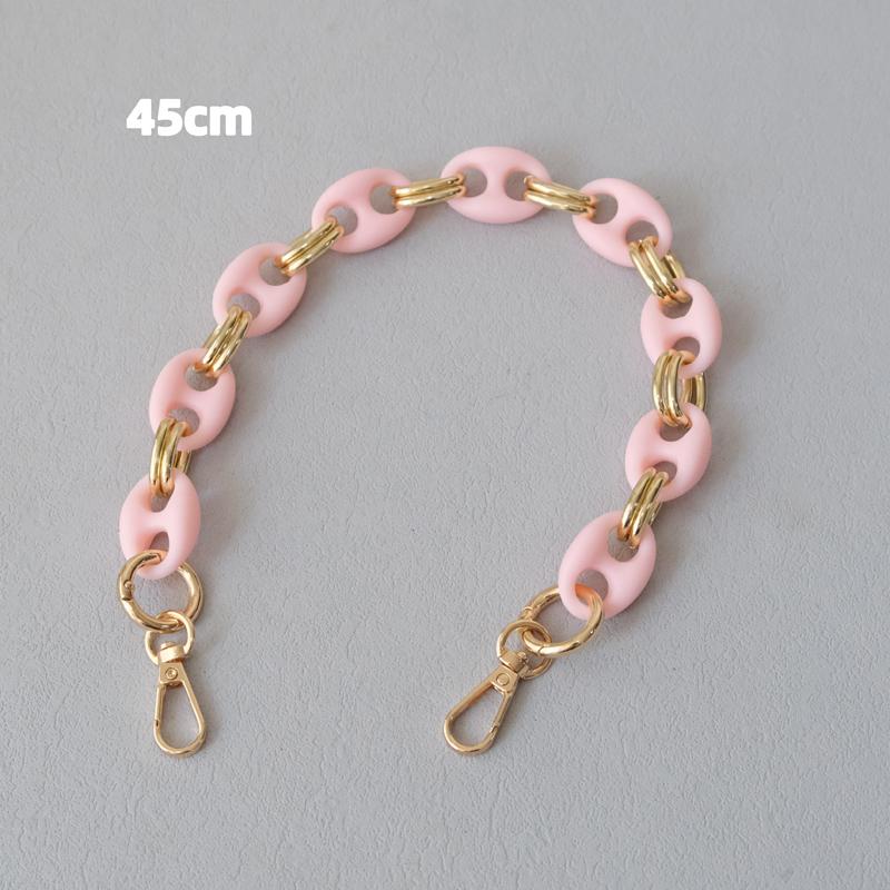 New Fashion Woman Bag Accessory Detachable Candy Matte Acrylic Chain Cute Acrylic Luxury Strap Women Bag Shoulder Handle Chain