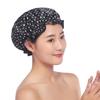 Useful Shower Hat Reusable Waterproof Double Layer Easy To Clean Quick Drying Bath Hat Household Supplies