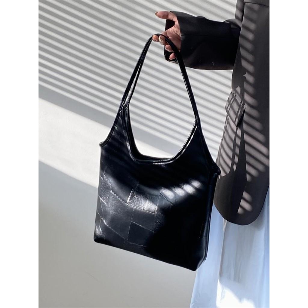 Ielgy Female Bag Korean Version Autumn Winter Large Capacity High-End Commuter Portable Tote Bag