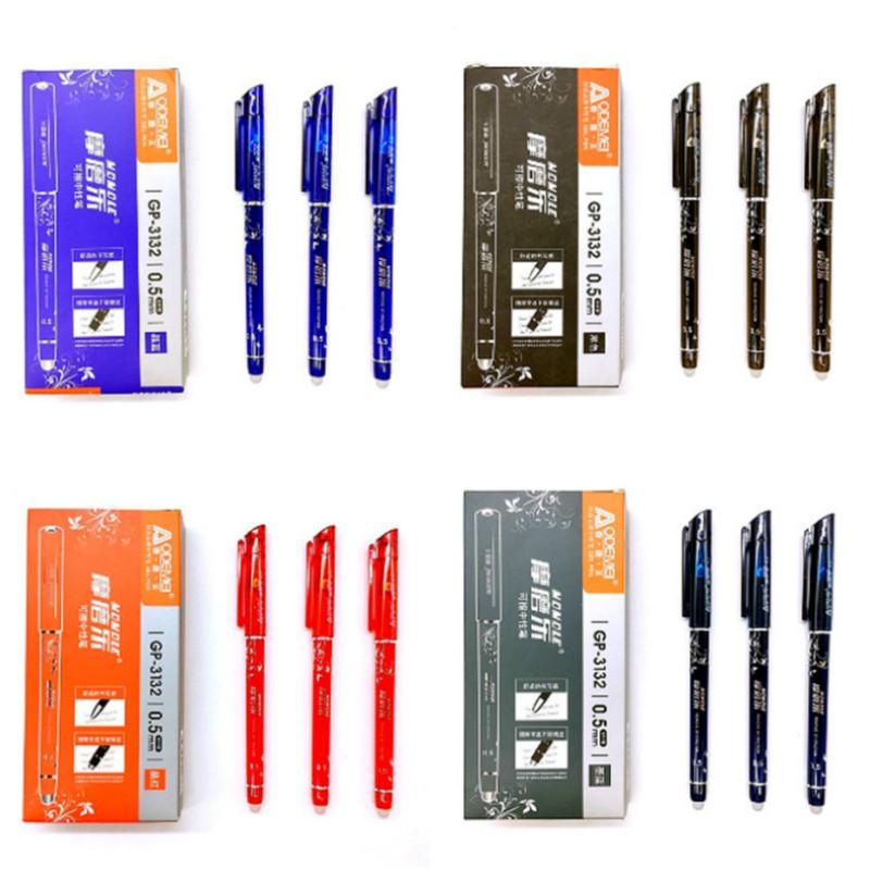 6/12 PCS Erasable Colour Gradient Ballpoint Pen Multifunctional Tool Pen Fashion Creative Stylus Stationery Writing School Ball Gel Pen