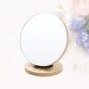 Wooden folding vanity tabletop stand adjustable and beige mirror, mirror, mirror, swivelable, (13.512.8 cm)