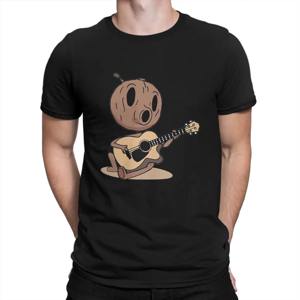 Music Guitar Hip Hop TShirt H-Hilda Cartoon Leisure T Shirt Summer Stuff For Adult