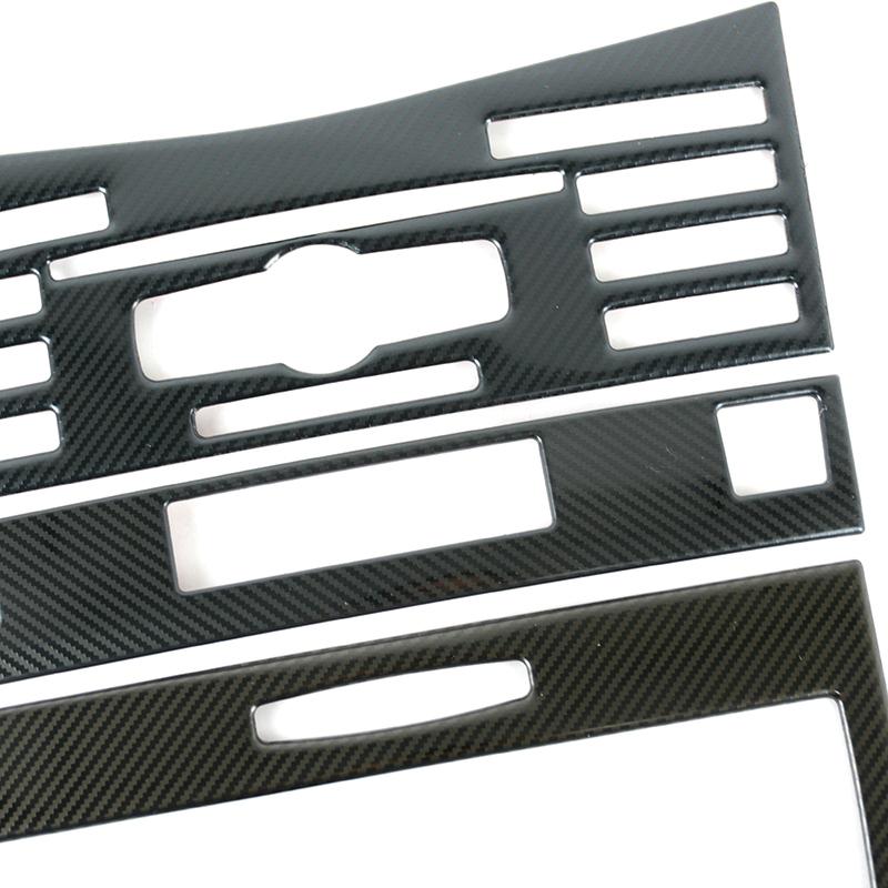 Consola Central Aire Acondicionado CD Panel de Control Decoración de Marco Para Mercedes Benz Clase E W212 2009-2011 Color Fibra de Carbono