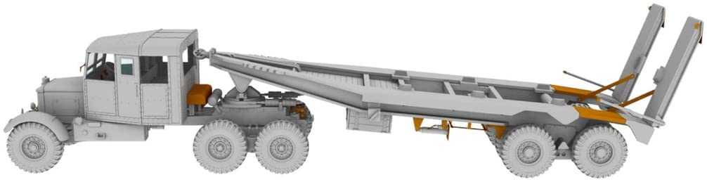 IBG Scale British Army Scammell Pioneer Tank Transporter TRMU30 with Trailer Plastic Model Kit PB72080 1/72