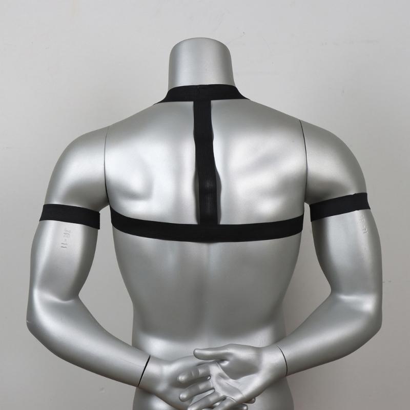 Men Chest Harness Elastic Chest Strap Sex Restrain Chest Bandage Punk Nylon Chest Belt Cosplay Costume Accessory