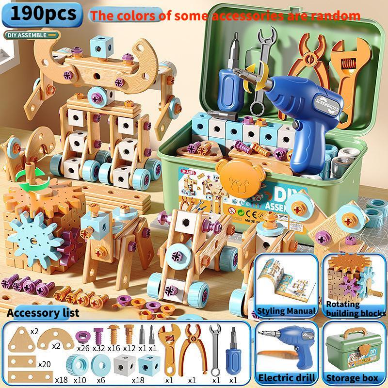 Diy Assembly Toys Repair The Toolbox For Learning Motor Skills Early Education