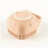 1pc Summer Pet Bath Brush, Silicone Massage Rubber Grooming Tool with Shampoo Storage for Dogs and Cats