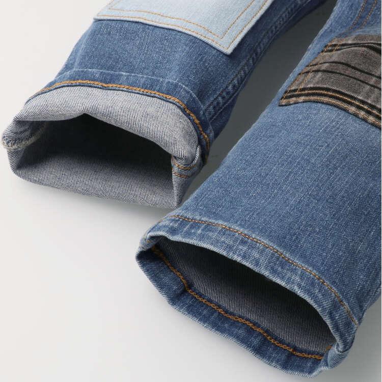 【Kinderkleidung】 Daddy Oh Daddy (Daddy Oh Daddy) Denim-Straight-Hose im Used-Look 90cm-140cm V51018