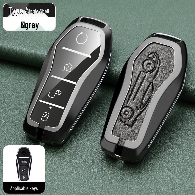 BYD Han, Tang DM, Qin PLUS, Song Pro/Max, Yuan Car Metal Key Case (2021 Model)