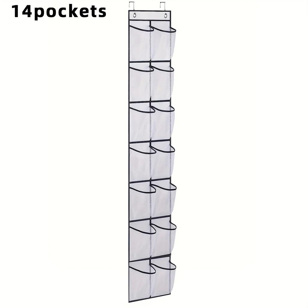 28/24/14 Grids Shoes Storage Rack Wall Mounted Underwear Bra Organizer Bags Door Back Sundries Display Holder Hanger