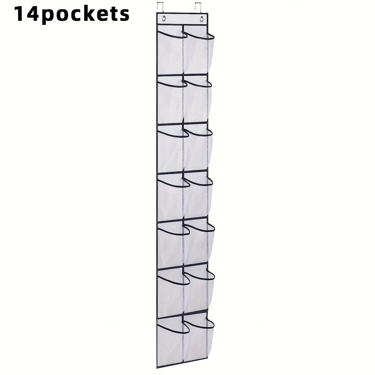 

28/24/14 Grids Shoes Storage Rack Wall Mounted Underwear Bra Organizer Bags Door Back Sundries Display Holder Hanger