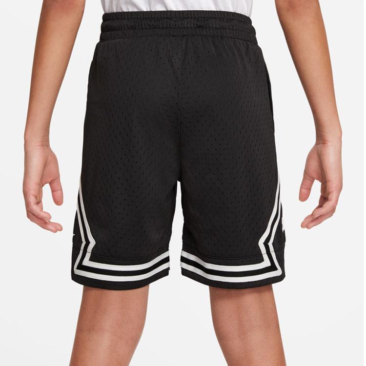 Jordan Logo Print Striped Casual Sports Shorts For Kids Kids Bottoms Black DR8097-010