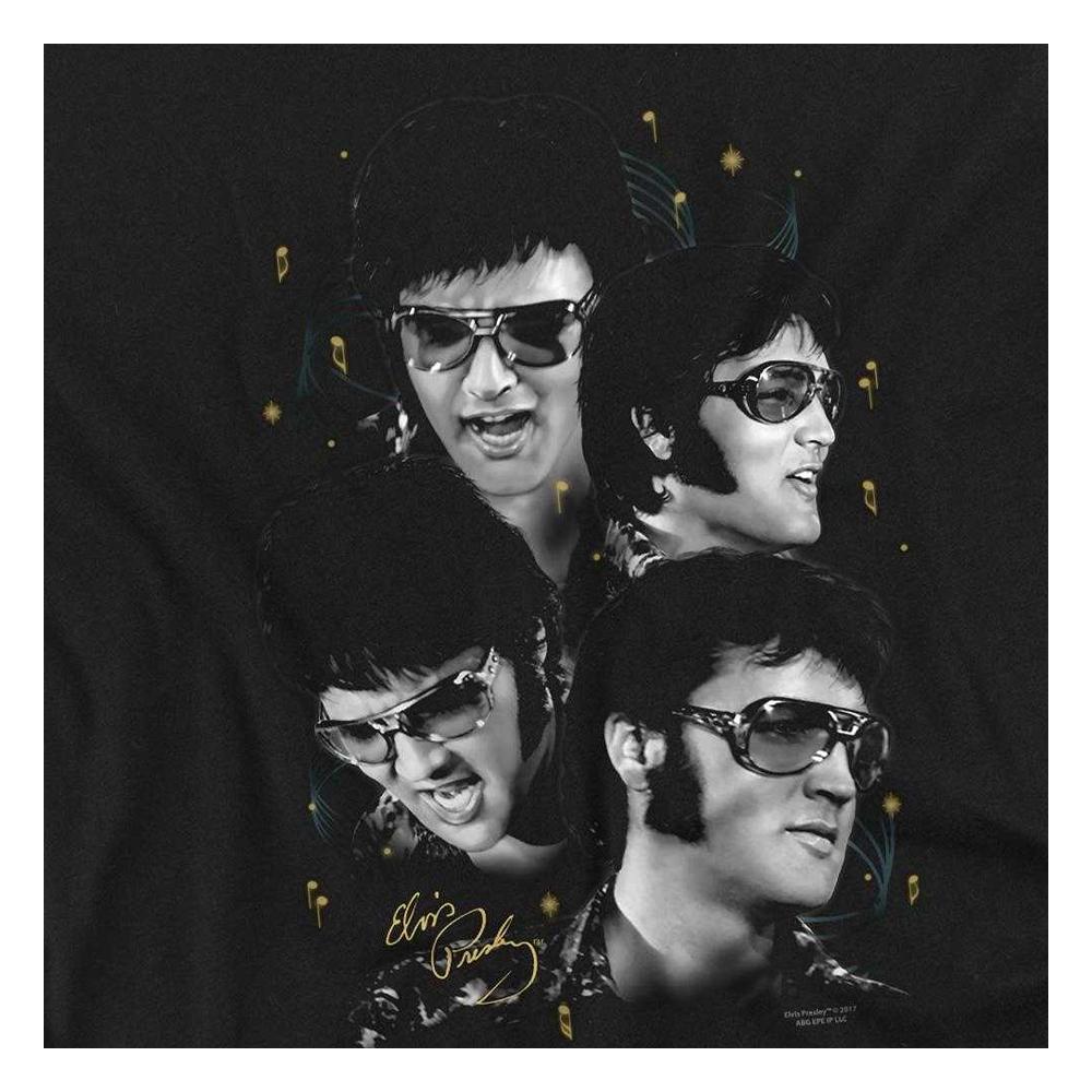 Elvis Presley Unisex Adult Faces T-Shirt