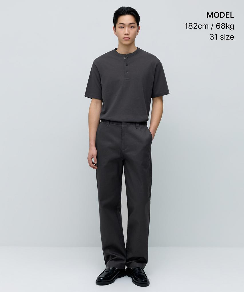 MUSINSA STANDARD Solid Cp Regular Fit Chino Pants [Grey]