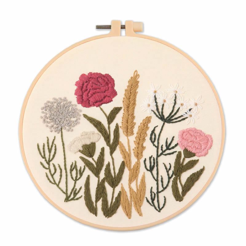 An American-style Floral Embroidery DIY Craft Kit (including Tools) Is Suitable for Beginners To Practice Embroidery.