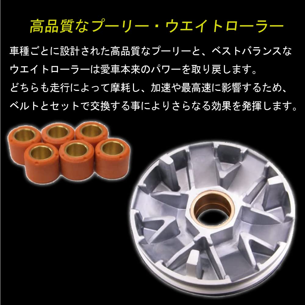 Axis Street High Speed Pulley Japanese Made Drive Belt CVT Kit CVT 043