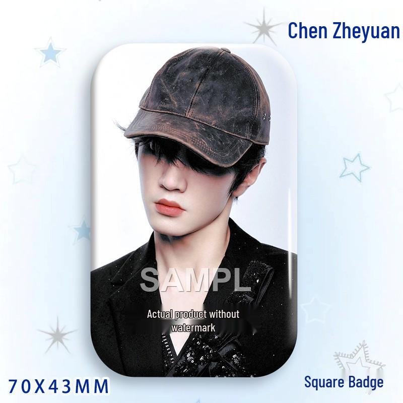 Chen Zhe Yuan Star Laser Brooch Badge Ornament