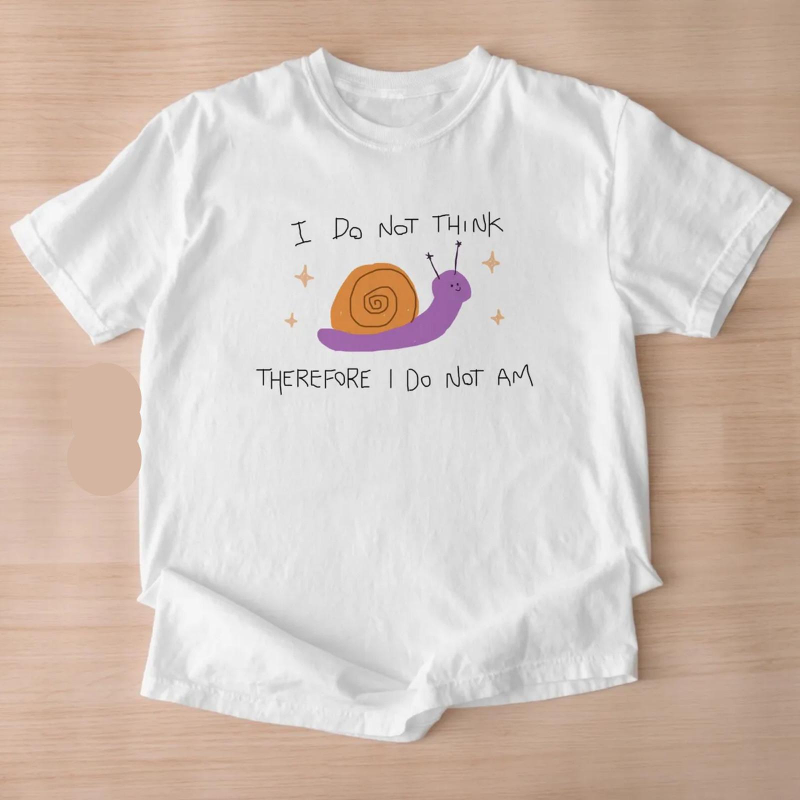 i do not think therefore i do not am - unisex tshirt, funny tshirt, silly tshirt S