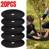 20PCS Weed Mat Non-Woven Tree Mulch Ring Tree Protector Mat Reusable Weed Barrier for Weed Control Root Protectio