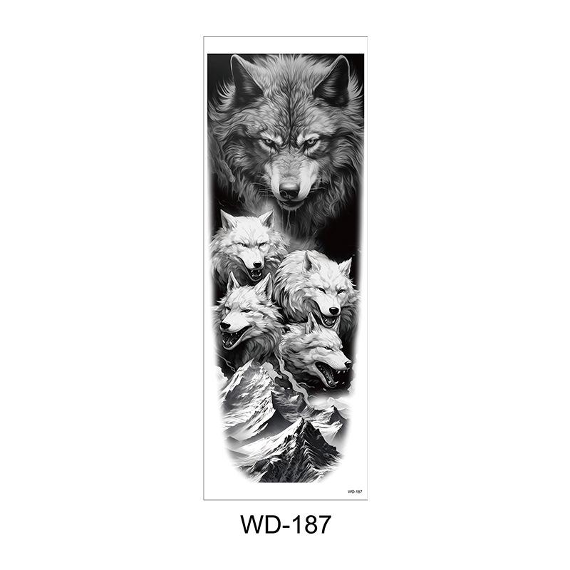 Long Flower Full Arm Waterproof Temporary Tattoo Stickers