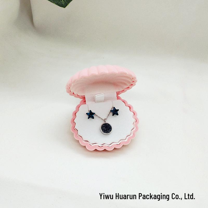 Velvet Cartoon Jewelry Box with Necklace, Earrings & Ring for Kids
