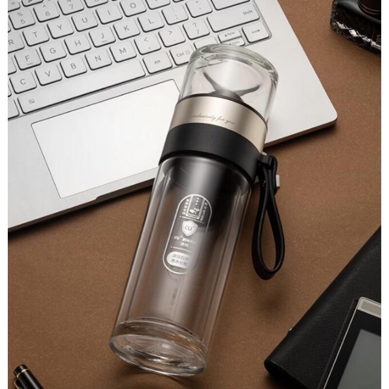 

FUGUANG Antibacterial Double-Layer Glass Tea Infuser Cup