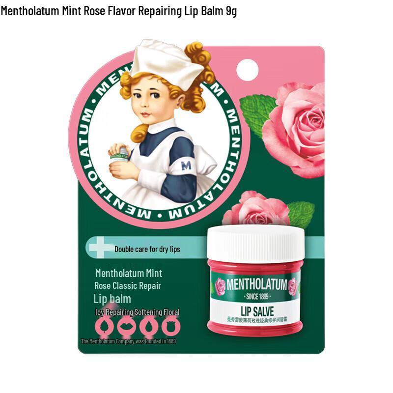 Mentholatum Peppermint Rose Repair Lip Balm