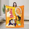 Spicy Chicken Noodles  Blanket  Picnic Flannel Throw Blanket For Outdoor Soft Warm Design Quality Bedspread Gift Idea