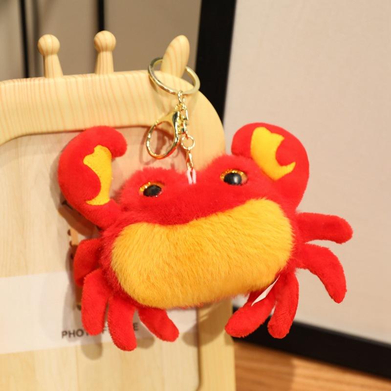 Cartoon Octopus, Shark, Sea Turtle, Marine Animal Pendant, Doll, Plush Toy Bag, Keychain Hanging Decoration