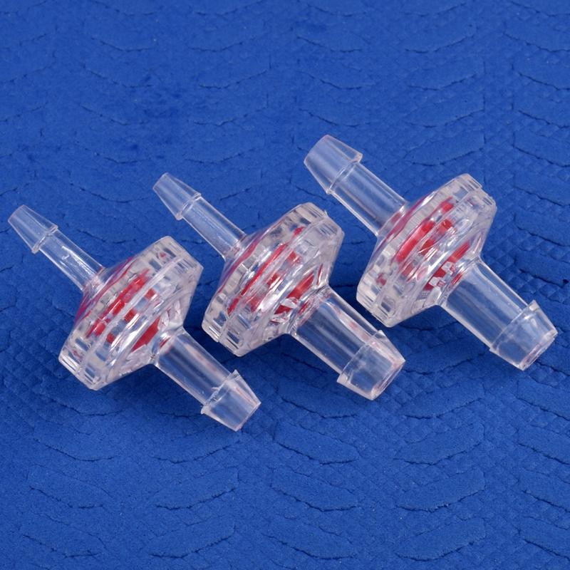 10 sztuk/partia GPPS przezroczysty zawór zwrotny akwarium zbiornik pompa powietrza zawór jednokierunkowy wąż nawadniający ogród zawór zwrotny złącze pagoda
