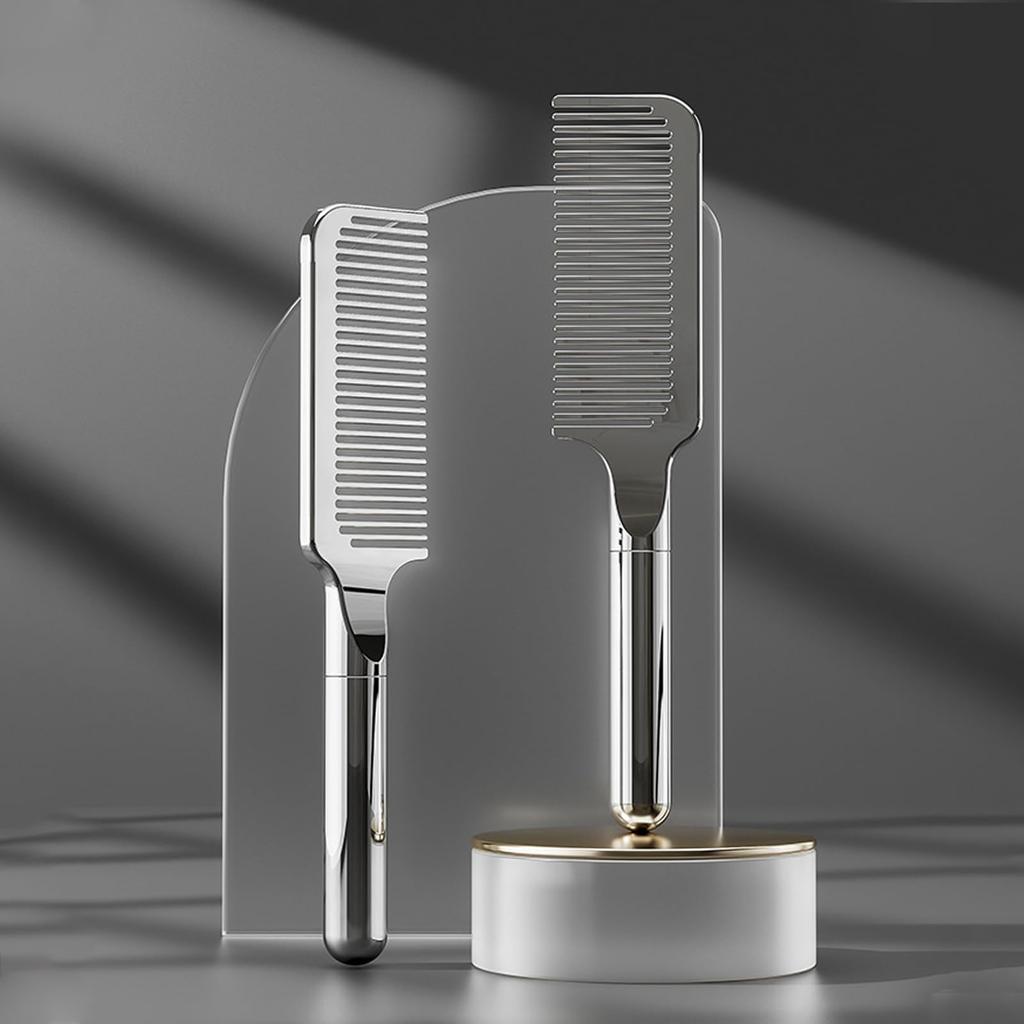 Rikomi Comb Damageless Comb Hair Brush Comb Hair Care Comb Jumbo Comb Treatment Comb Ultra Shine Comb Silver Men's Anti-Static K-01