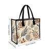 Boho Botanical Tote Bag Leaves Pattern Casual Handbag Daily Use Fashion Shoulder Bag