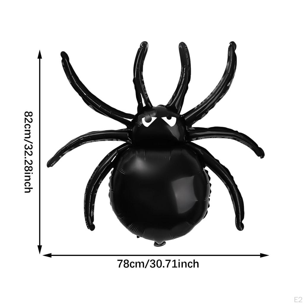Halloween Black Araneid Balloon Foil Decorative Party Decorations Holiday Ornament for Yard