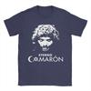 Summer Men's 100% Pure Cotton Cool Letter Face Printed Round Neck T-shirt Soft and Loose Personality Short Sleeved Shirt