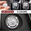 Lhwbn1 Car One-Click Engine Start Stop Switch Button Cover Ignition Button Sticker For Land Cruiser Yaris Highlander Auris RAV4