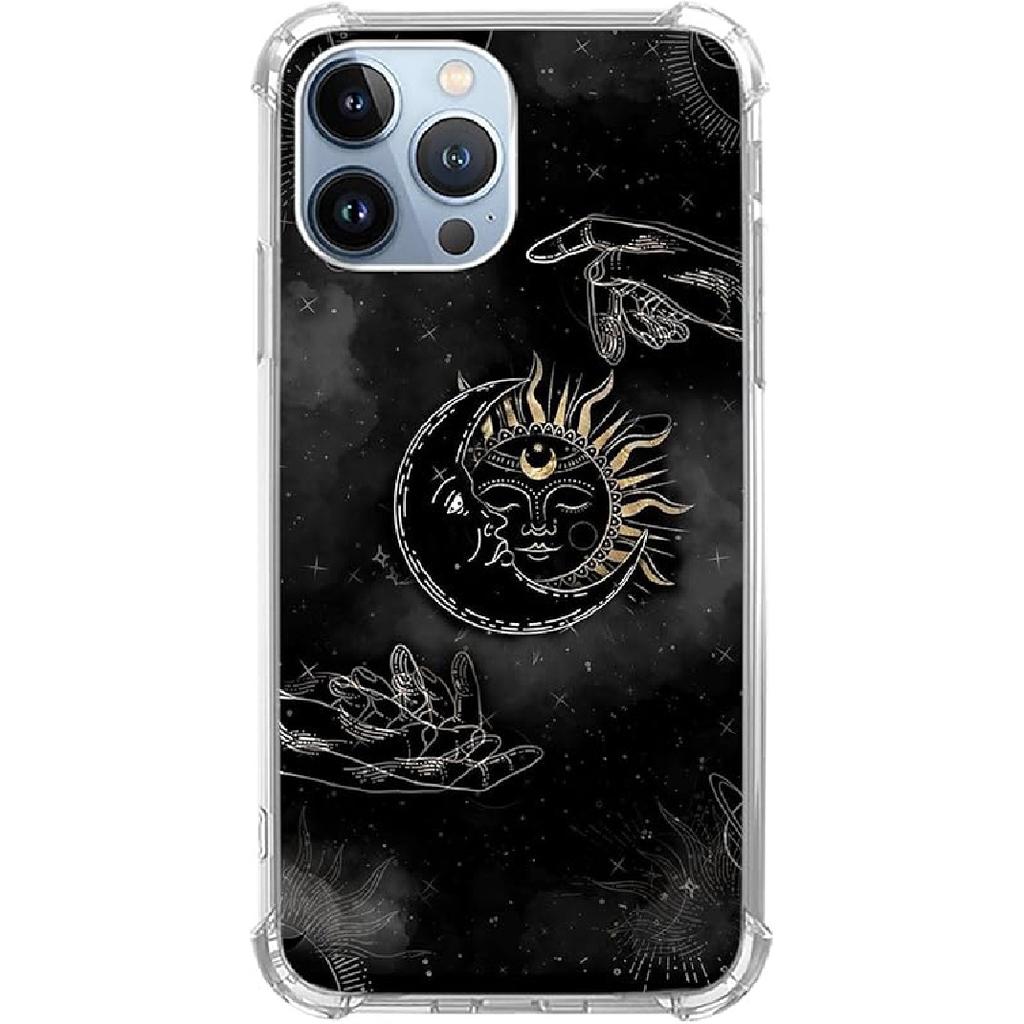 Red Christmas Snowflakes Phone Case Compatible with iPhone 14 Pro Max, Aesthetics Christmas Snowflakes Silicone Shockproof TPU Bumper Protective