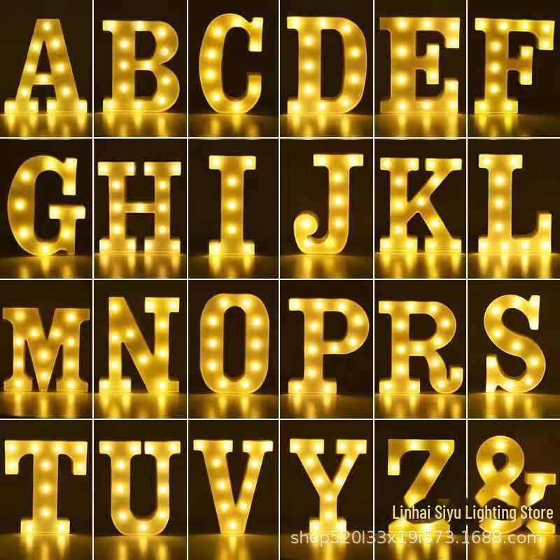 LED Alphabet Lights - 26 Letters for Birthdays, Parties & Proposals