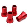 4 Set TR413 Red Car Truck Tire Wheel Tyre Valve Stem Hex Caps with Sleeve Covers Tyre Valve Caps Car Wheel Tire Valve Caps