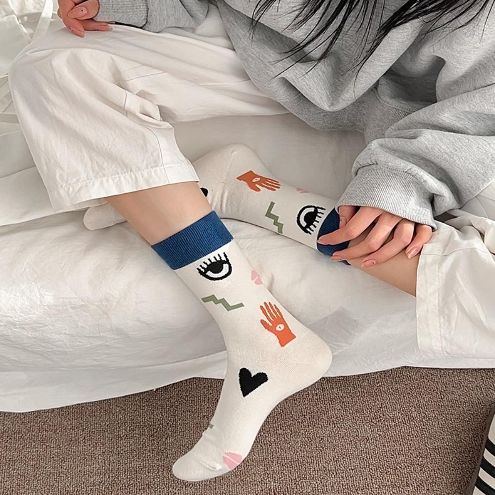 

Breathable Student Socks Sweet Girl Socks New Mid Tube Socks