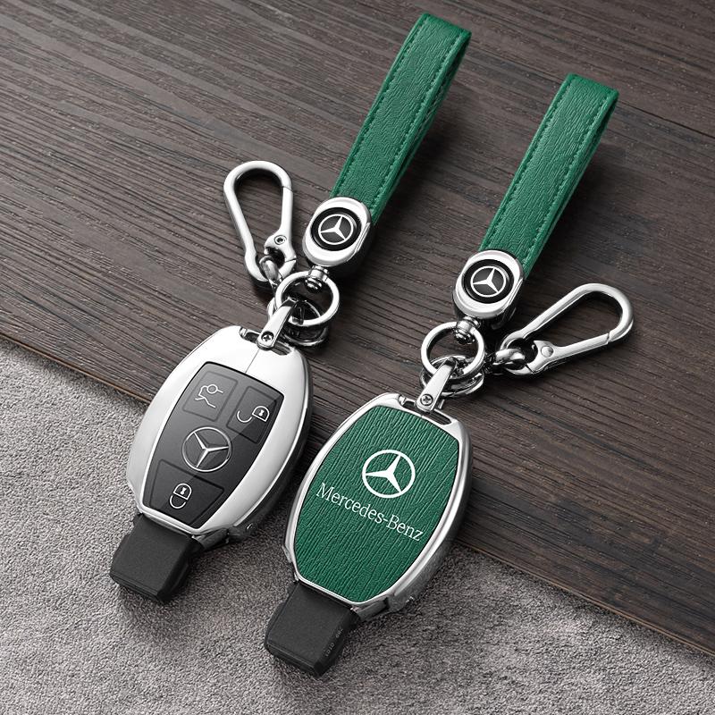 New Zinc Alloy Car Key Case Cover Shell Fob Bag For Mercedes Benz W204 W205 W212 W213 W176 W177 W219 A B C E S Class GLC CLA AMG