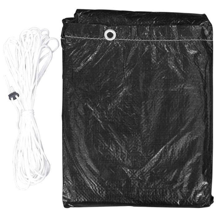 VidaXL Housses de salon de jardin 2 pcs 12 œillets 250x250x70 cm