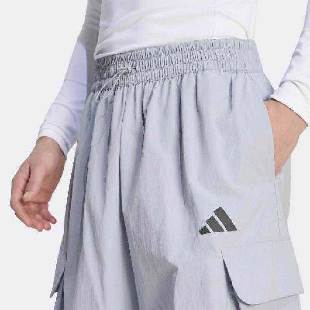 Adidas City Tech Windbreaker Pants Woven Loose Fit Grey