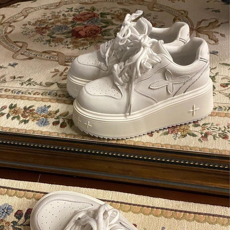 Women's Sneakers Spring Autumn Fashionable Casual Thick Soled Shoes Comfortable Platform Women