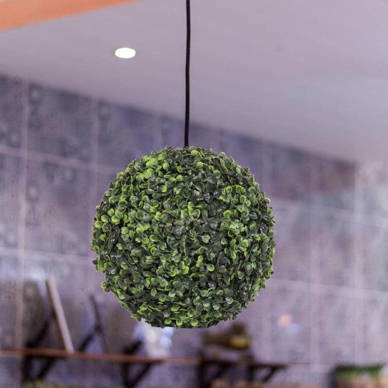 Artificial Topiary Plant Ball Plastic Grass Ball Hanging Decoration For Ceiling Garden Yard Wedding Plant Arrangement