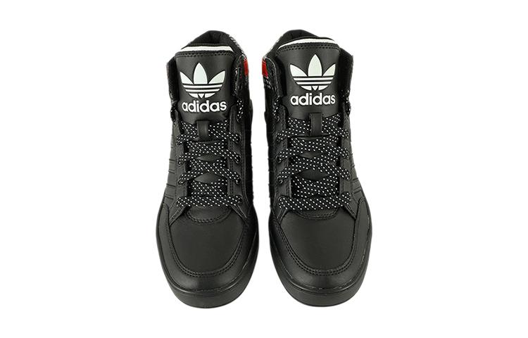 adidas Originals Hardcourt Casual Mid Top Kids' Skateboarding Shoes Black Red Blue Kids' FV5466