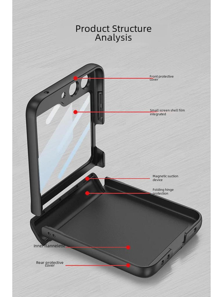 Ultra-Thin Magnetic Ring Bracket Case for Samsung Galaxy Z Flip5