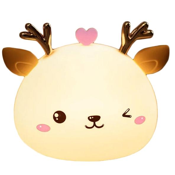 Silicone Deer LED RGB Night Lamp