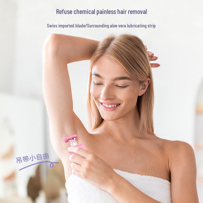 Retractable Women's Razor for Body, Legs, Armpits, and Private Areas