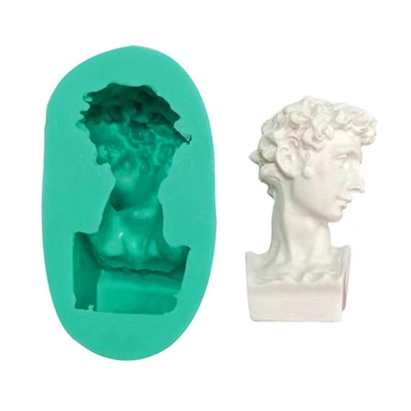 652F Portrait Sculpture Kitchen Baking Mold Silicone Cake Decorating Tools Fondant Chocolate Mould Biscuits Silicone Mold